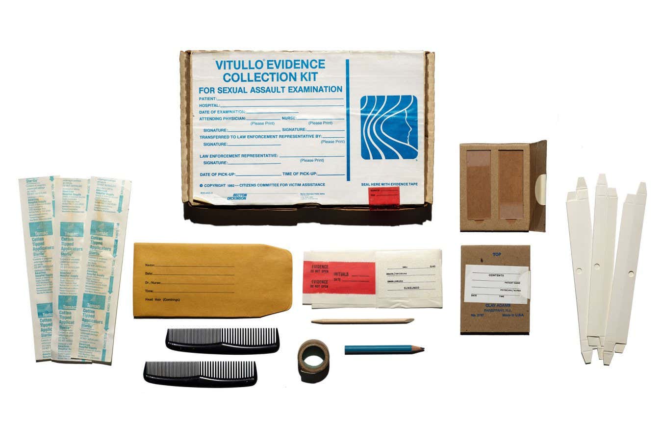 2021.0107.01; Evidence collection kit, sexual assault.