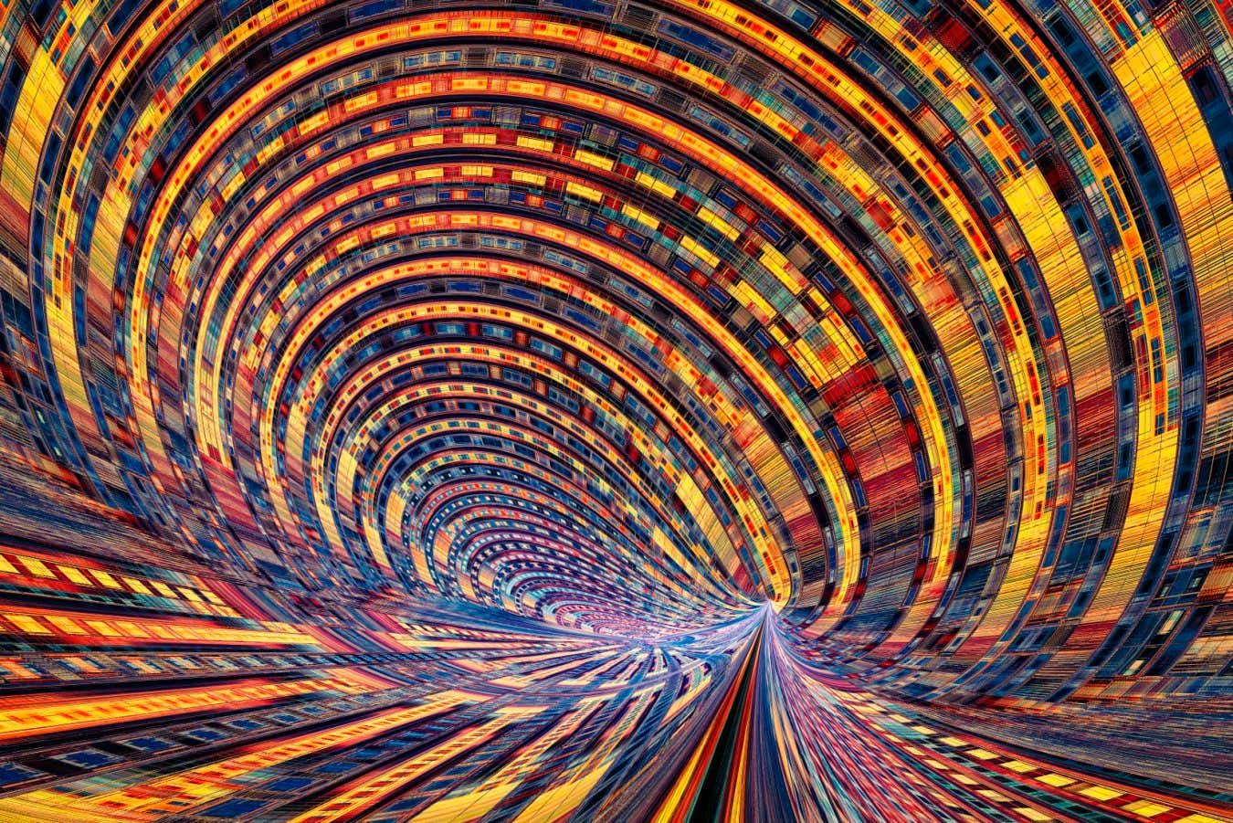 Quantum computer circuitry illustration. Conventional computers store information as 'bits', with each transistor holding either a 1 or a 0. Quantum computers use quantum bits, or qubits, which operate according to two principles of quantum physics. One of the principles, supposition, allows a qubit to store a 1 and a 0 at the same time. This means two qubits can hold four values at once. The second principle, entanglement, means that the state of one qubit can depend on the state of another. As you expand the number of qubits, the machine becomes exponentially more powerful.